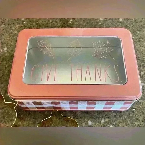 NEW Rae Dunn Adorable TIN and COOKIE Cutters - GIVE THANKS - So Cute! - Picture 16 of 16